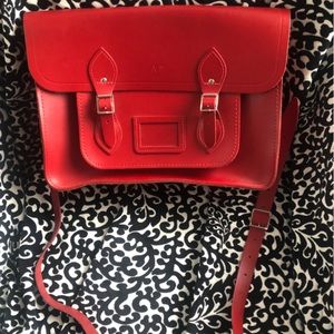 Brand new Genuine Leather Red Satchel